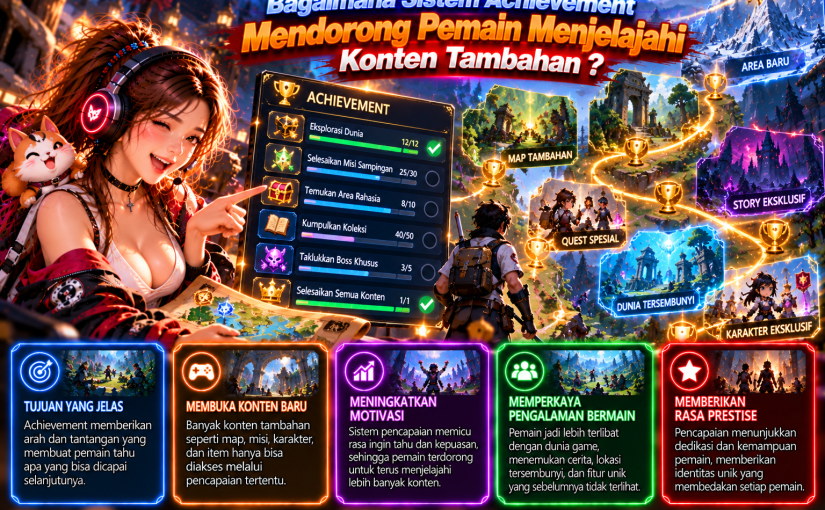 Bagaimana Sistem Achievement Mendorong Pemain Menjelajahi Konten Tambahan?